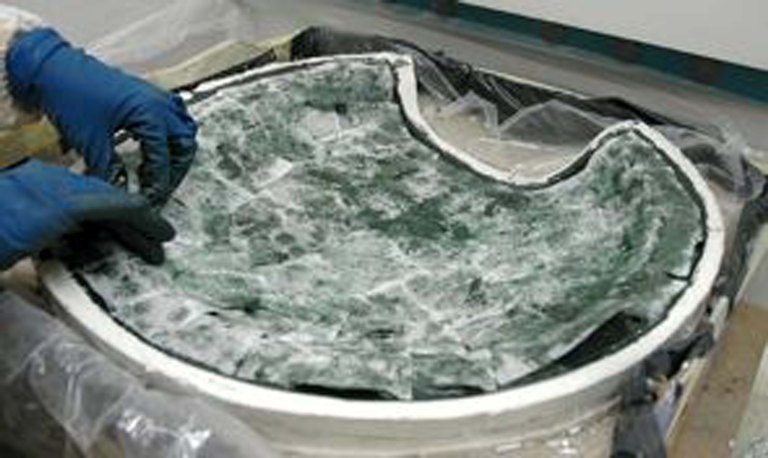 Preparazione del supporto in resina